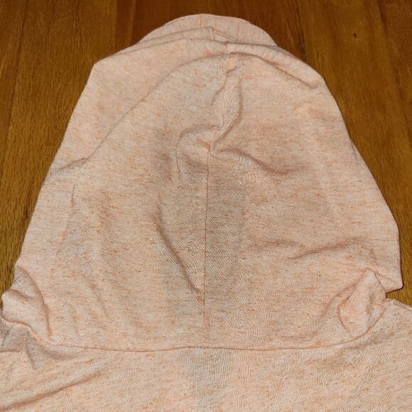 Victoria's Secret Flax Blend Peach/Pink Short Sleeve Hooded T-shirt M - Picture 8 of 10
